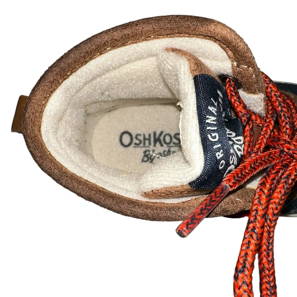 Oshkosh B’gosh Toddler Boy Lace-up Duck Boots Size 6 Used